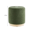 Tilden Ottoman in Moss Green Natural