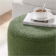 Tilden Ottoman in Moss Green Natural