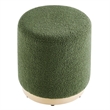 Tilden Ottoman in Moss Green Natural