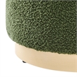 Tilden Ottoman in Moss Green Natural