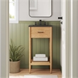 Zaire Bathroom Vanity in Natural Black