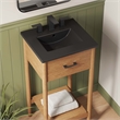 Zaire Bathroom Vanity in Natural Black