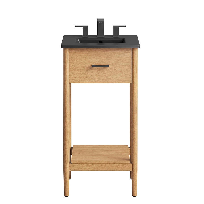 Zaire Bathroom Vanity in Natural Black
