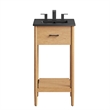 Zaire Bathroom Vanity in Natural Black