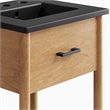 Zaire Bathroom Vanity in Natural Black