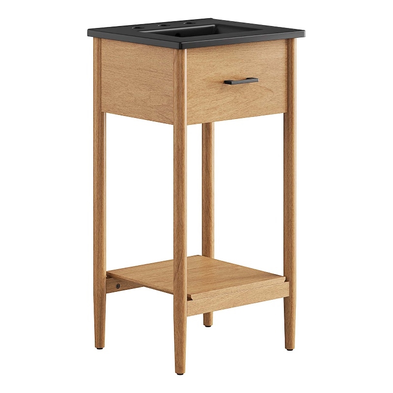 Zaire Bathroom Vanity in Natural Black