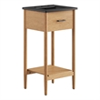 Zaire Bathroom Vanity in Natural Black