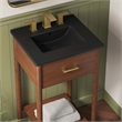 Zaire Bathroom Vanity in Walnut Black
