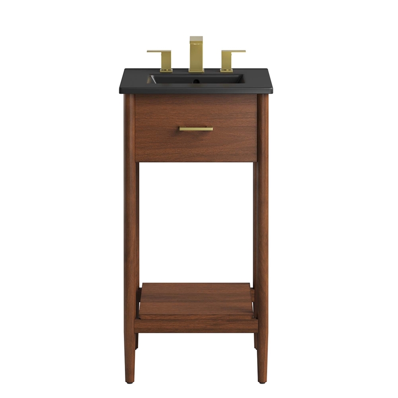Zaire Bathroom Vanity in Walnut Black