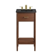 Zaire Bathroom Vanity in Walnut Black
