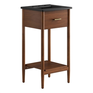 Zaire Bathroom Vanity in Walnut Black