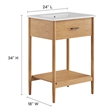 Zaire Bathroom Vanity in Natural White