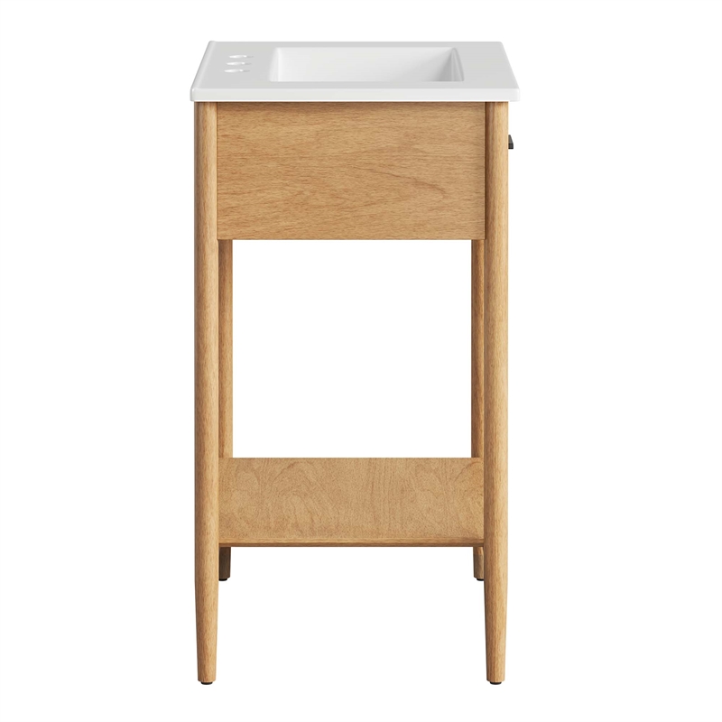 Zaire Bathroom Vanity in Natural White