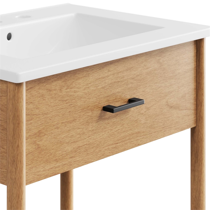 Zaire Bathroom Vanity in Natural White