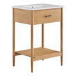 Zaire Bathroom Vanity in Natural White