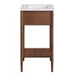 Zaire Bathroom Vanity in Walnut White