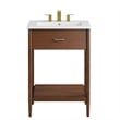 Zaire Bathroom Vanity in Walnut White