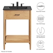 Zaire Bathroom Vanity in Natural Black