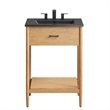 Zaire Bathroom Vanity in Natural Black