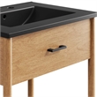 Zaire Bathroom Vanity in Natural Black