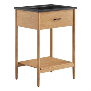 Zaire Bathroom Vanity in Natural Black