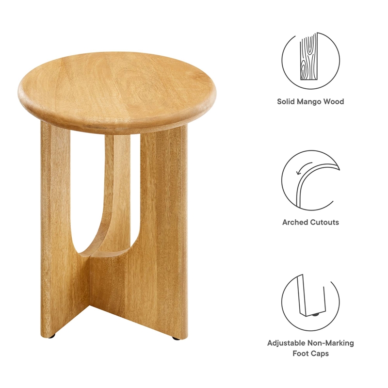 Rivian Side Table in Oak