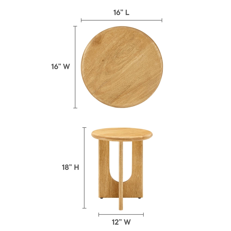 Rivian Side Table in Oak