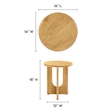 Rivian Side Table in Oak