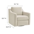 Modway Liora Armchair in Alabaster White
