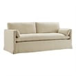 Modway Wellfleet Sofa in Linen Brown