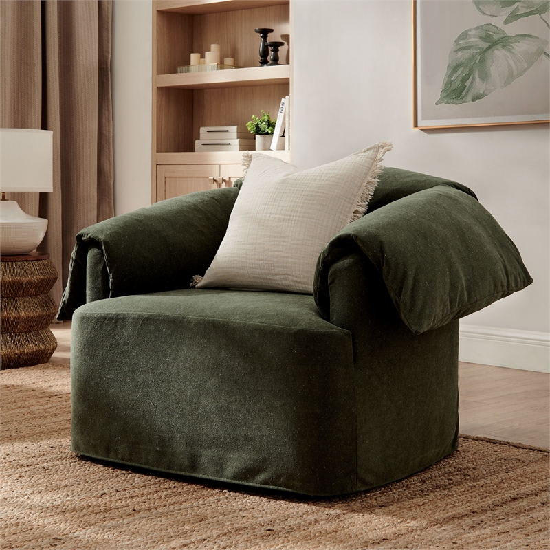 Modway Lark Oversized Armchair in Sage