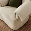 Modway Lark Oversized Armchair in Linen White