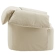 Modway Lark Oversized Armchair in Linen White
