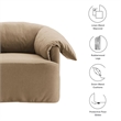 Modway Lark Oversized Armchair in Almond