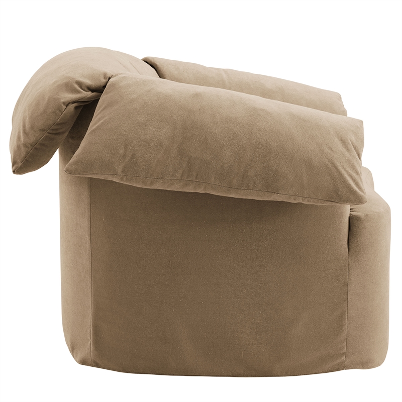 Modway Lark Oversized Armchair in Almond