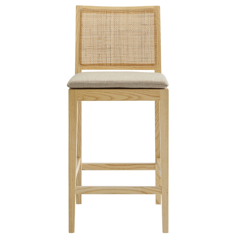 Modway Ovard Counter Stool in Natural