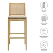 Modway Ovard Bar Stool in Natural