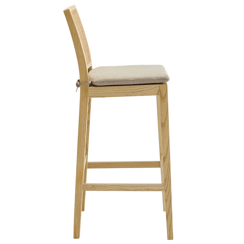 Modway Ovard Bar Stool in Natural