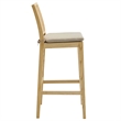Modway Ovard Bar Stool in Natural