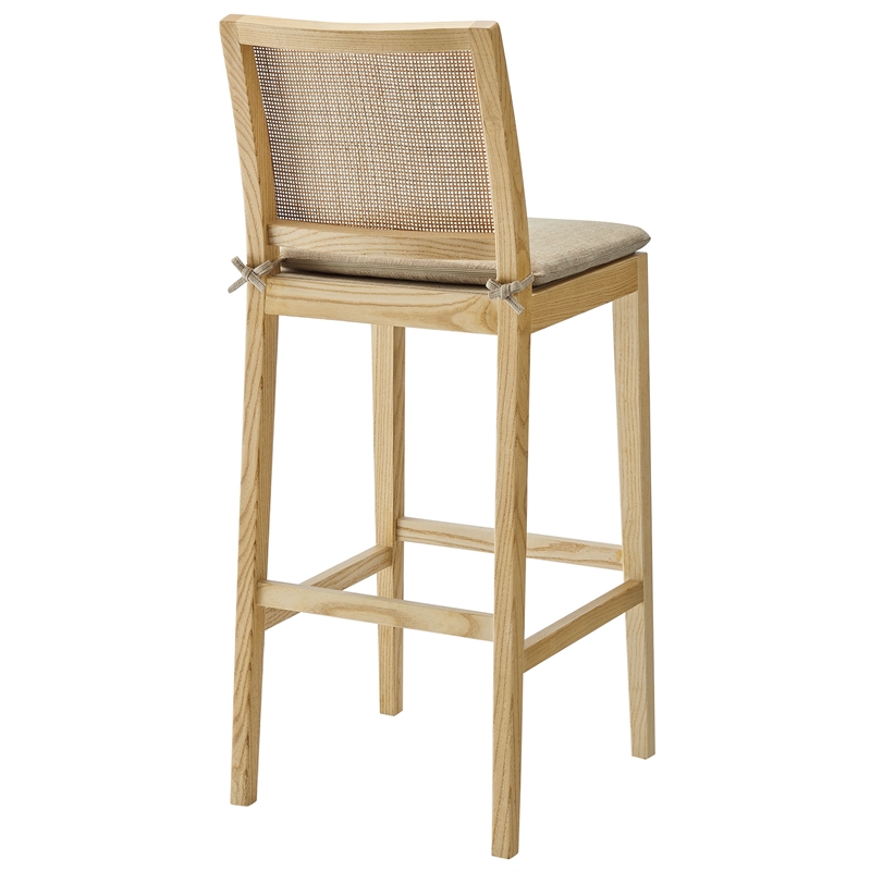 Modway Ovard Bar Stool in Natural