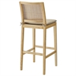 Modway Ovard Bar Stool in Natural