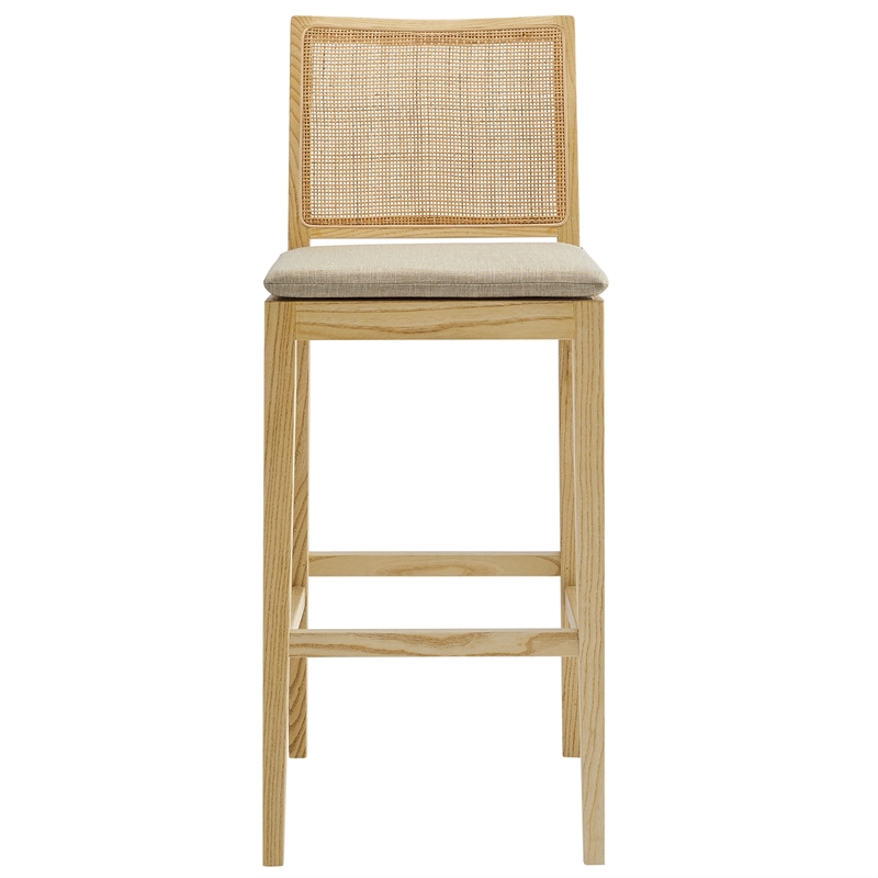 Modway Ovard Bar Stool in Natural