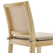 Modway Ovard Bar Stool in Natural