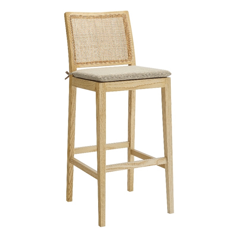 Modway Ovard Bar Stool in Natural