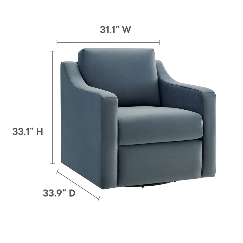Modway Liora Armchair in Cadet Blue