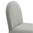 Modway Junia Arch Armless Dining Chair in Dove Gray