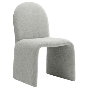 Modway Junia Arch Armless Dining Chair in Dove Gray