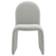 Modway Junia Arch Armless Dining Chair in Dove Gray