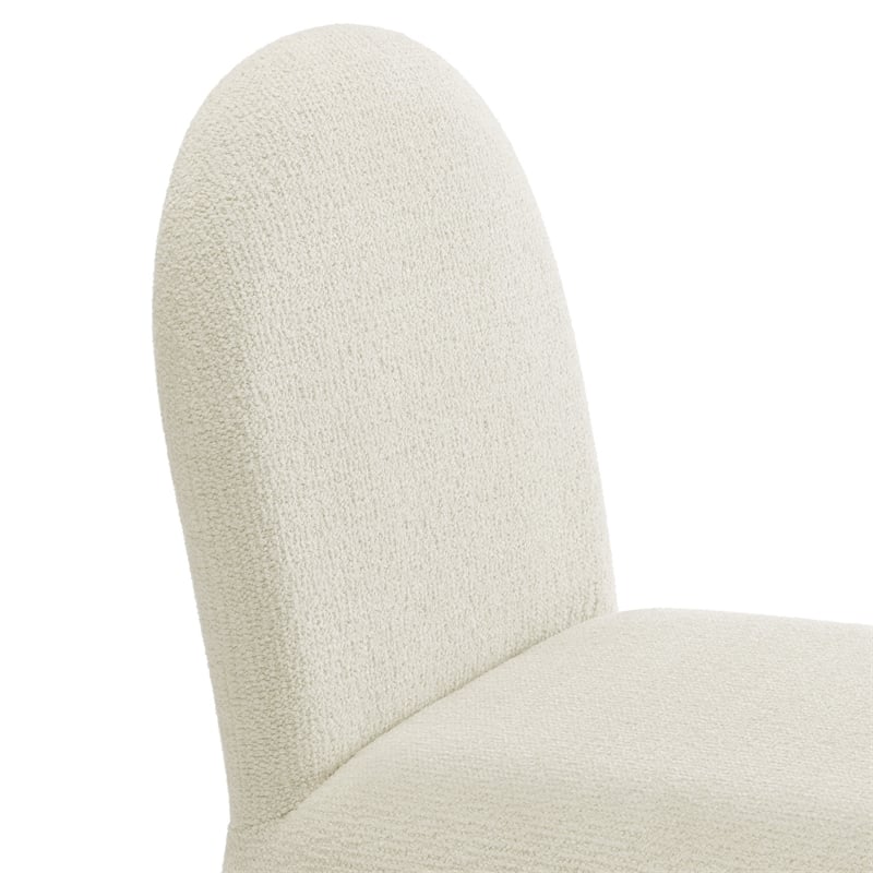 Modway Junia Arch Armless Dining Chair in Cream