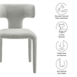 Modway Stellan Dining Chair in Dove Gray